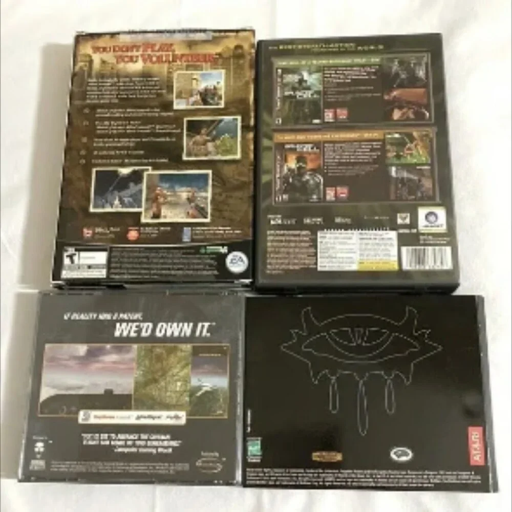 4 VINTAGE PC Games--Warchest, Splinter Cell, Fly! & Neverwinter Nights